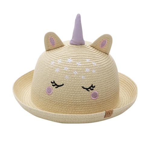 Παιδικό Ψάθινο Καπέλο Με Προστασία UV FlapjackKids Unicorn 2-4 Ετών 2-4 Ετών