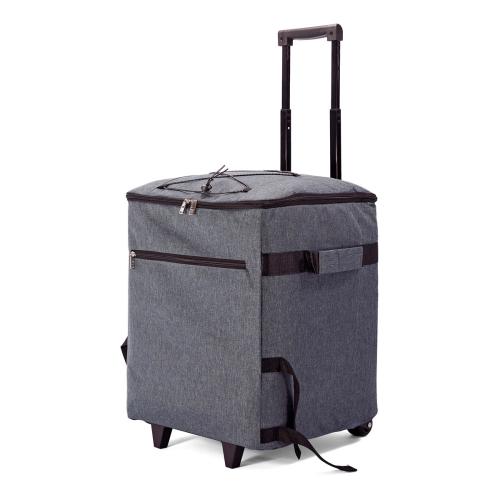 Ισοθερμική Φορητή Τσάντα Με Τρόλεϊ (45Lit) Benzi ΒΖ5736 Grey