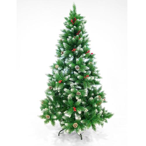 Χριστουγεννιάτικο Δέντρο Κλασικό Χιονισμένο 120εκ. / 194 Κλαδιά Με Μεταλλική Βάση Eurolamp 600-30169