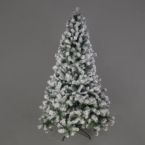 Χριστουγεννιάτικο Δέντρο Κλασικό Χιονισμένο 180εκ./760 Κλαδιά Με Μεταλλική Βάση Eurolamp 600-30058
