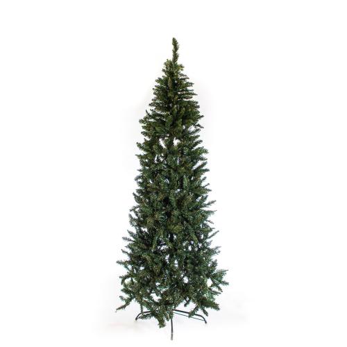 Χριστουγεννιάτικο Δέντρο Slim Πράσινο 180εκ. / 670 Κλαδιά Με Μεταλλική Βάση Eurolamp 600-30020