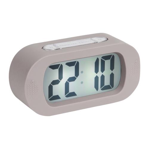 Ρολόι Επιτραπέζιο (14x7) - Ξυπνητήρι Karlsson Gummy Warm Grey