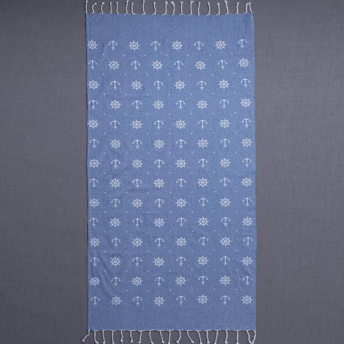 Παρεό (90x180) Silk Fashion 1755 Blue