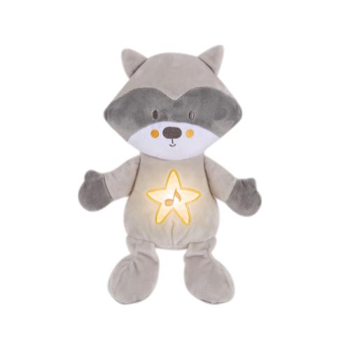 Φωτεινός Αγκαλίτσας Με Ήχο Bebe Stars Raccoon 856-186