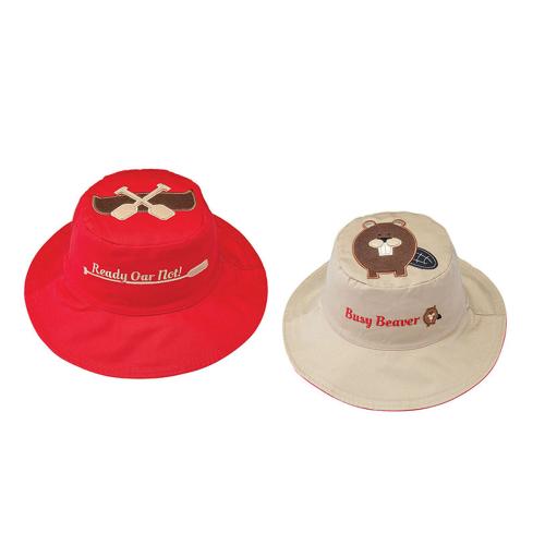 Παιδικό Καπέλο 2 Όψεων Με Προστασία UV FlapjackKids Canoe/Beaver 6-24 Μηνών 6-24 Μηνών