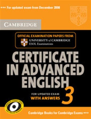 CAMBRIDGE CERTIFICATE IN ADVANCED ENGLISH 3 SELF STUDY PACK 2008