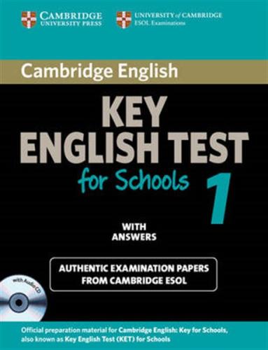 CAMBRIDGE KEY ENGLISH TEST 1 SELF STUDY PACK (+CD) FOR SCHOOLS WITH ANSWERS