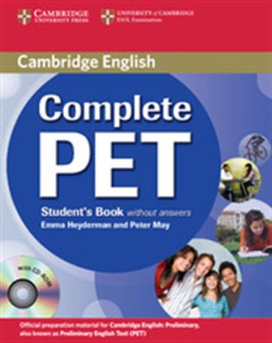 COMPLETE PET STUDENT'S BOOK (+CD-ROM) WITHOUT ANSWERS