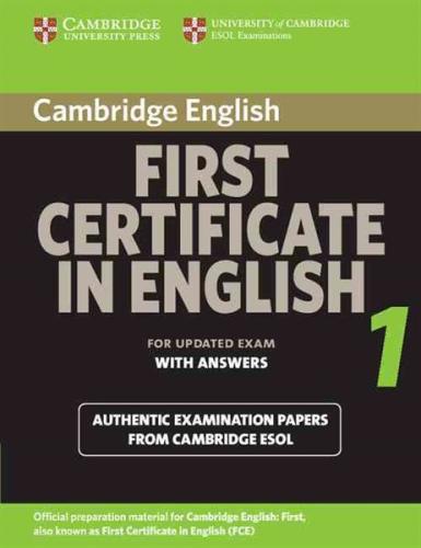 CAMBRIDGE FIRST CERTIFICATE IN ENGLISH 1 STUDENT'S BOOK WITH ANSWERS 2008
