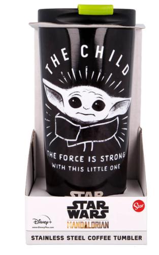 THE CHILD MANDALORIAN INSULATED STAINLESS STEEL COFFEE TUMBLER 425 ML