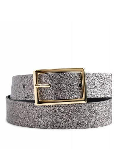 Access - 4012 Metallic Wide Belt With Square Buckle