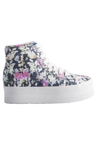 Γυναικεια Sneakers Jeffrey Campbell - Homg Blue Floral White