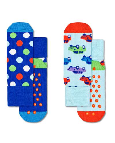 Παιδικές Κάλτσες Happy Socks 2 Ζευγάρια - Kids Car Anti-Slip