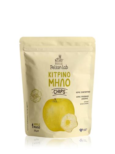 Chips κίτρινου μήλου σε φέτες, χωρίς ζάχαρη, Πηλίου 
