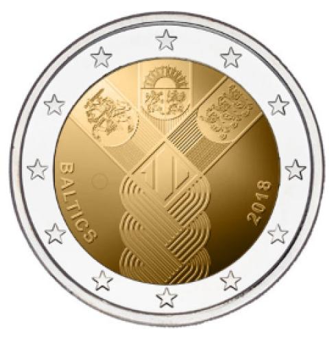 2€, 100η επέτειος επαναφοράς της ανεξαρτησίας της Λιθουανίας, 2018