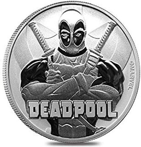 1$,Deadpool, Marvel, Ασήμι, 999,1 oz, 999,Τουβαλου, 2018