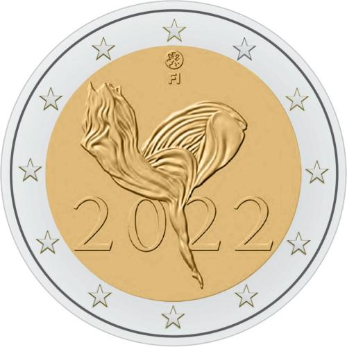 2 €, 100 χρόνια του Φινλανδικού Εθνικού Μπαλέτου, Φινλανδία, 2022