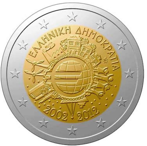 2 €, 10η επέτειος Ευρώ, γαλλια, 2012
