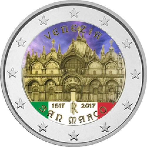 2€, Έγχρωμο, 400η επέτειος της ολοκλήρωσης της Βασιλικής του Αγίου Μάρκου στη Βενετία, Ιταλία, 2017