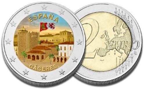2 ευρώ Εγχρωμο Καθερες Ισπανία. 2023