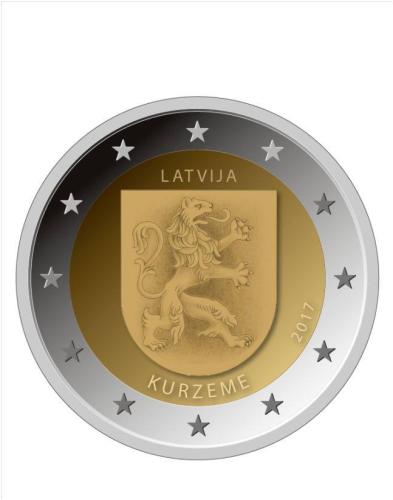 2 Ευρώ, Λεττονία,Kurzeme, 2017