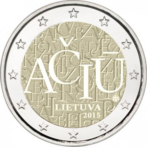 2 Ευρώ, Λιθουανική Γλώσσα, Λιθουανία 2015