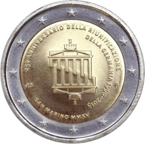 2 Ευρώ, Σαν Μαρίνο, 25η επέτειος της ενοποίησης της Γερμανίας, 2015