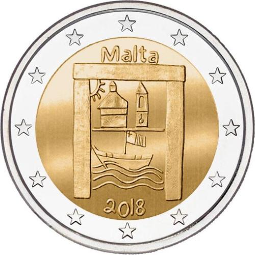 2 €, Η Πολιτιστική Κληρονομιά, Μάλτα, 2018