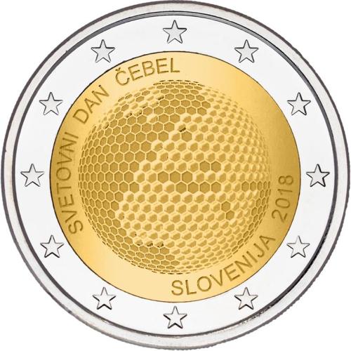 2 €, Παγκόσμια Ημέρα Μελισσών, Σλοβενία, 2018