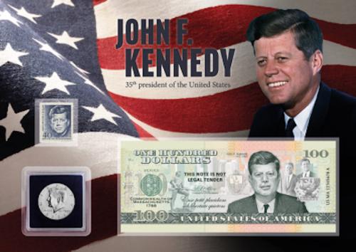60 Ετη, 1963-2023 John F. Kennedy, Νομισμα Γραμματόσημο Χαρτονόμισμα