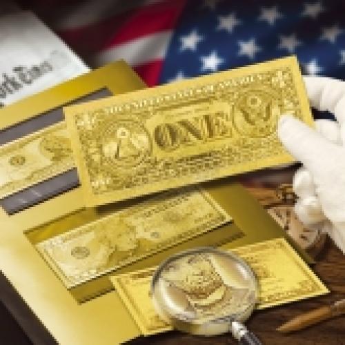 Τα Χρυσά Δολάρια ΗΠΑ σε φύλλο χρυσού 23K!