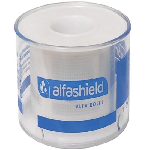 AlfaShield Alfa Film Medical Tape Rolls Αυτοκόλλητη Ταινία Στερέωσης Επιθεμάτων & Επιδέσμων Διάφανο 1 Τεμάχιο - 5m x 5cm