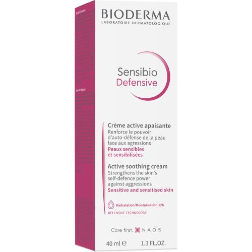 Bioderma Sensibio Defensive Active Soothing Cream Κρέμα Προσώπου, Λαιμού για Ενυδάτωση & Προστασία 40ml