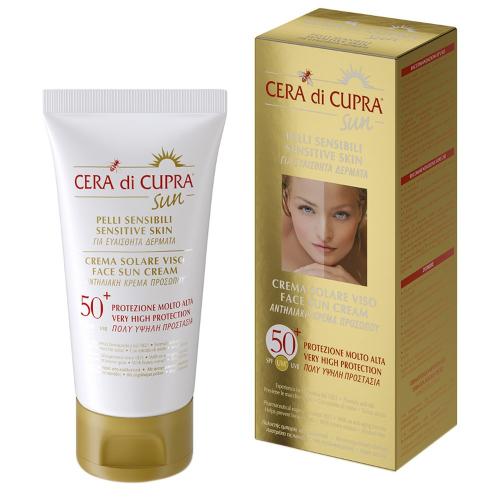 Cera Di Cupra Face Sun Cream Spf50+ Αντηλιακή Κρέμα Προσώπου Πολύ Υψηλής Προστασίας 75ml