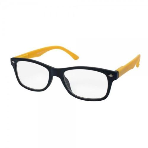 Eyelead Γυαλιά Διαβάσματος Unisex Χρώμα Μαύρο - Κίτρινο, με Κοκκάλινο Σκελετό E189 - 1,00
