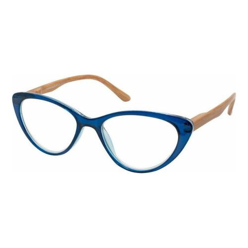 Eyelead Γυαλιά Διαβάσματος Unisex Χρώμα Μπλε Πεταλούδα Κοκκάλινο, με Ξύλινο Βραχίονα E205 - 4,00