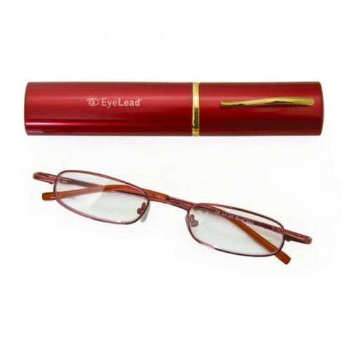 Eyelead Pocket Γυαλιά Διαβάσματος Τσέπης Κόκκινα, με Μεταλλικό Σκελετό - 3,50