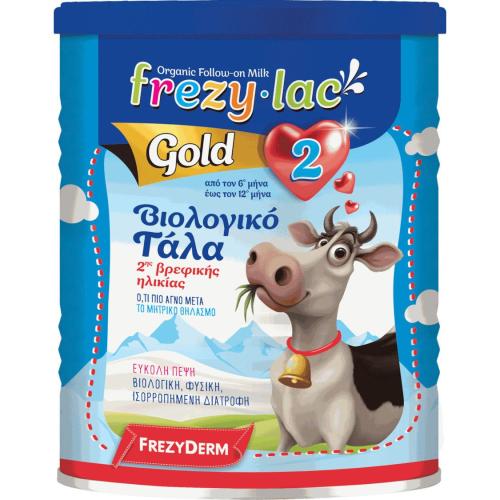 Frezyderm Frezylac Gold 2 Αγελαδινό Βιολογικό Γάλα 2ης Βρεφικής Ηλικίας από τον 6ο Έως τον 12ο Μήνα 400gr