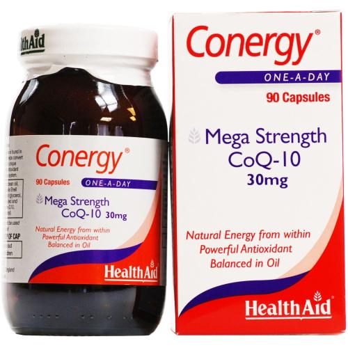 Health Aid Conergy Coq10 30Mg Συνένζυμο Q10 Απελευθερώνει Ενέργεια - Antioxidant 90caps