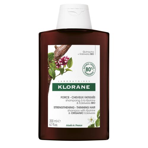 Klorane Shampooing a la Quinine & Edelweiss Bio Σαμπουάν με Κινίνη Κατά της Τριχόπτωσης 200ml
