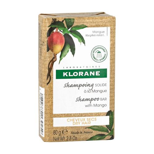 Klorane Solid Shampoo Bar with Mango Μπάρα Σαμπουάν με Μάνγκο για Ξηρά Μαλλιά 80gr