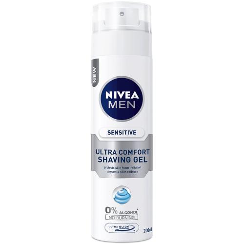 Nivea Men Anti-Redness Sensitive Ultra Comfort Gel Ξυρίσματος για Ευαίσθητες Επιδερμίδες 200ml
