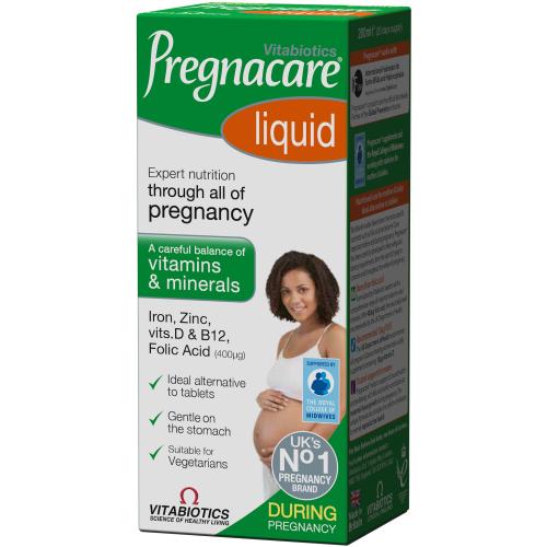 Vitabiotics Pregnacare Liquid Πόσιμο Συμπλήρωμα για τη Διατροφική Υποστήριξη των Γυναικών Κατά την Περίοδο της Εγκυμοσύνης 200ml