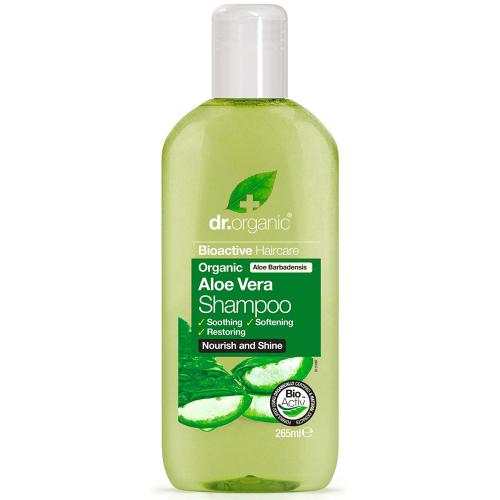 Dr Organic Aloe Vera Shampoo Σαμπουάν για Ενυδάτωση με Βιολογική Αλόη Βέρα Ιδανικό για Ξηρά Μαλλιά 265ml