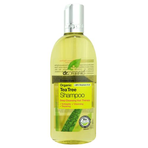 Dr Organic Tea Tree Shampoo Καταπραϋντικό & Ενυδατικό Σαμπουάν με Βιολογικό Τεϊόδεντρο 265ml