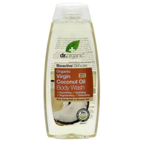 Dr Organic Virgin Coconut Oil Body Wash Αφρόλουτρο με Βιολογικό Έλαιο Καρύδας 250ml