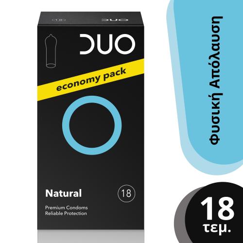 Duo Natural Economy Pack Φυσικά Προφυλακτικά 18 Τεμάχια