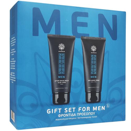 Garden Promo Gift Set for Men Balm για Μετά το Ξύρισμα 100ml & Αντιρυτιδική Κρέμα Ματιών & Προσώπου 75ml