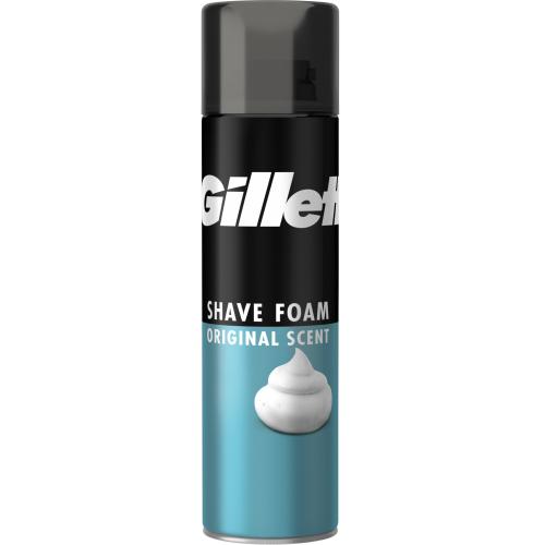 Gillette Shave Foam Sensitive Skin Ανδρικός Αφρός Ξυρίσματος για Ευαίσθητες Επιδερμίδες 200ml