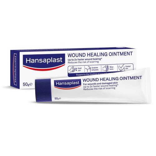 Hansaplast Κρέμα Επούλωσης Πληγών Βοηθά στην Επούλωση Πληγών & Τραυματισμένου Δέρματος 50g
